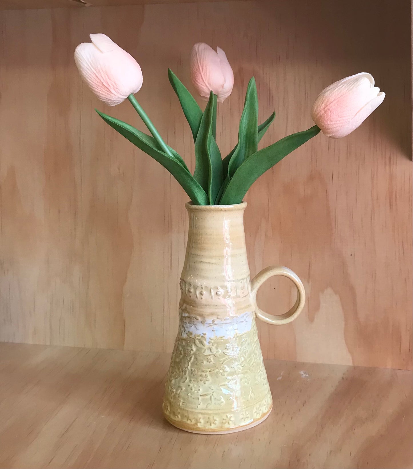 Hand-thrown Buttery Yellow Mugs by Beth - Made in Stoughton!