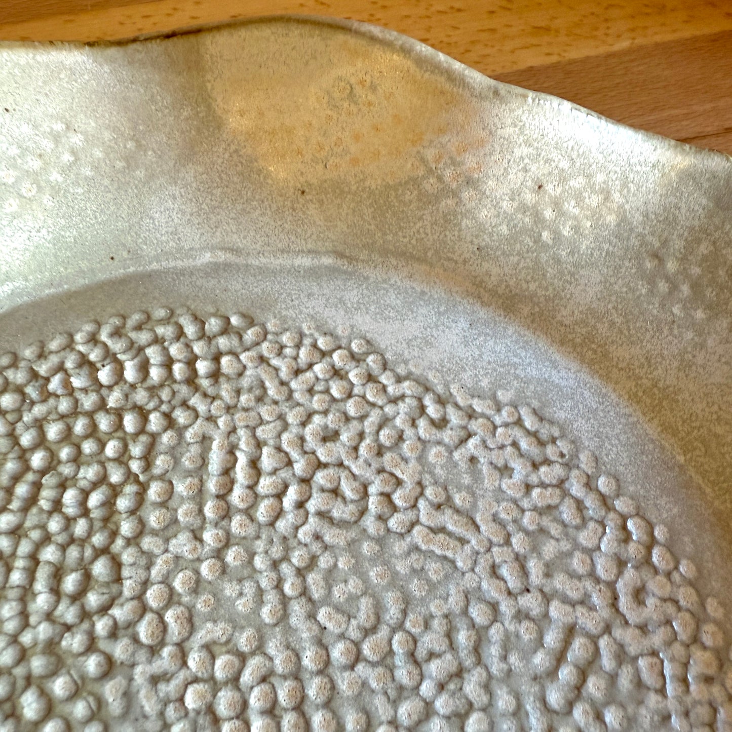 Handmade Ceramic Fluted Serving Platter - Made in Stoughton!