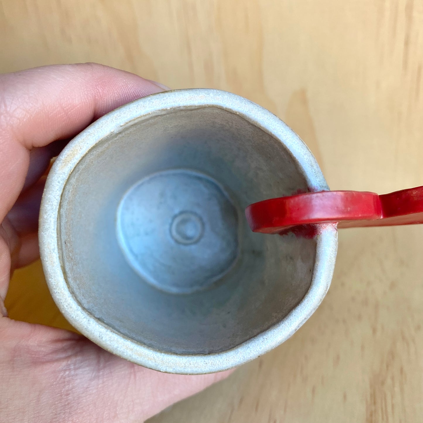Handmade Ceramic Heart Accent Tumblers - Made in Stoughton!
