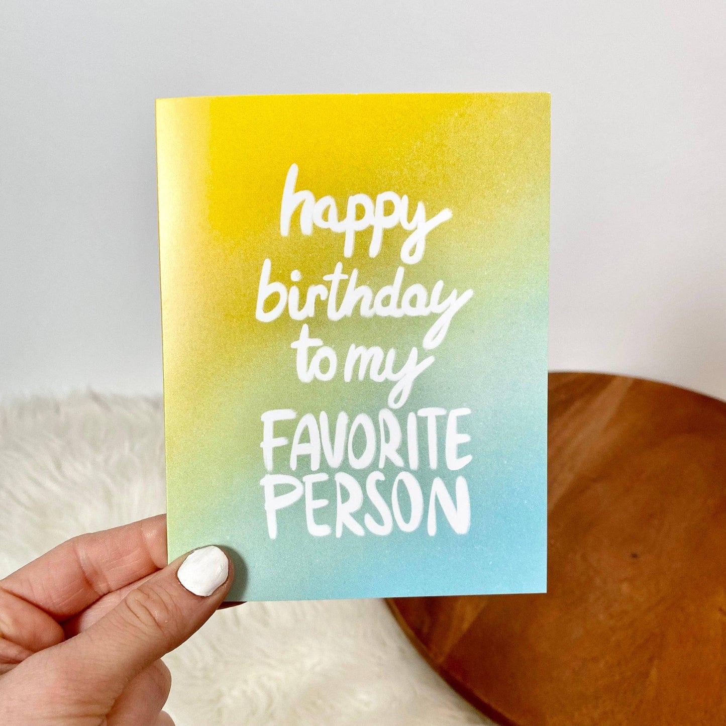 "My Favorite Person" Blank Inside Greeting Card