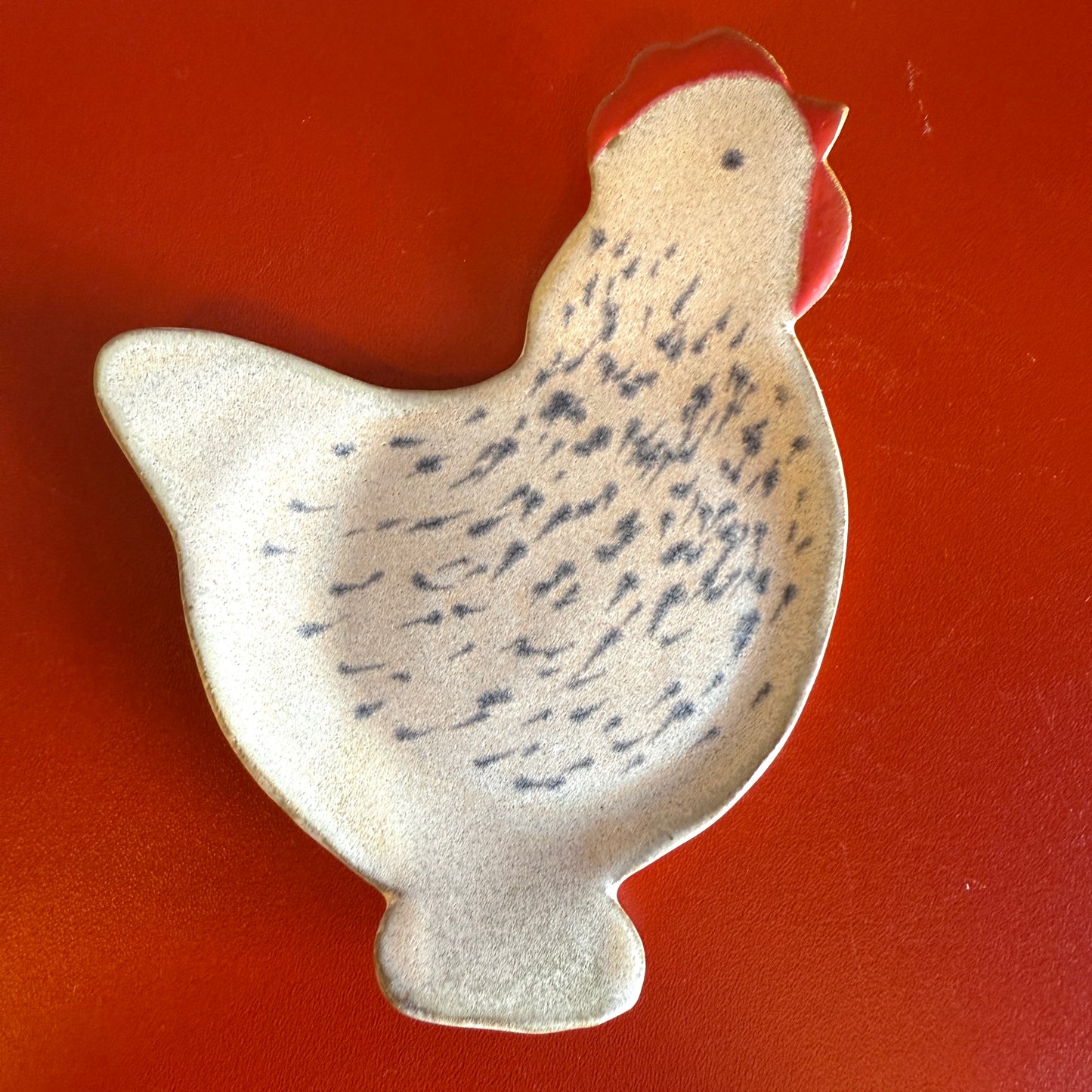Handmade Ceramic Chicken Spoon Rest - Made in Stoughton!
