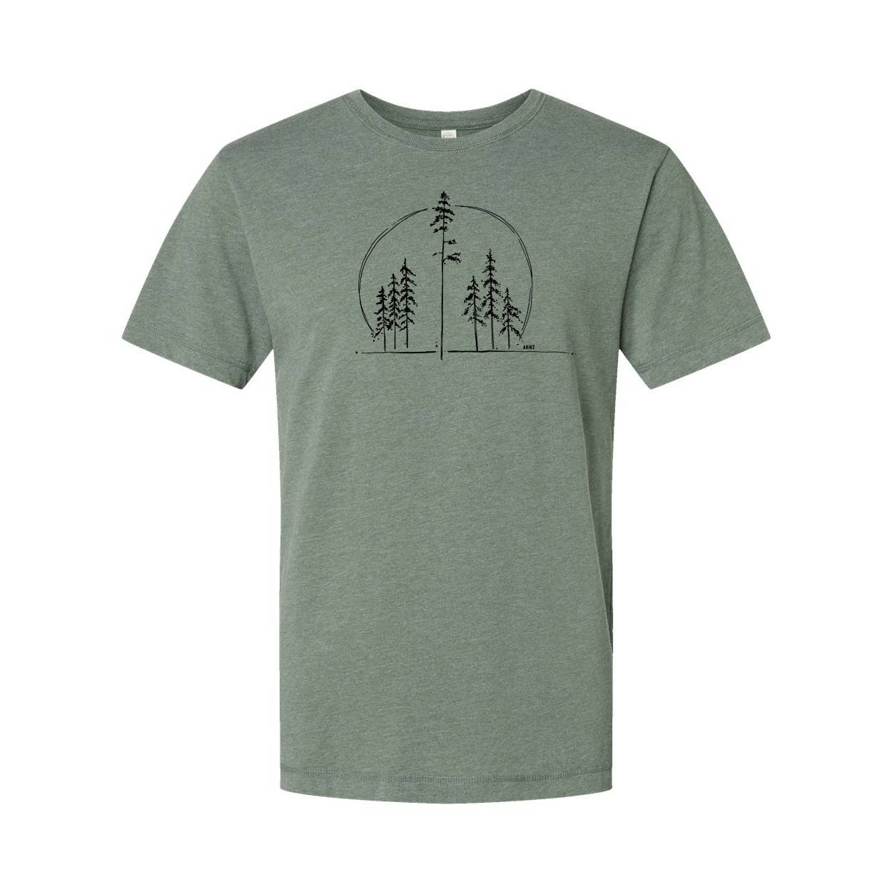 "Speak for the Trees" Tee - Dusty Pine Green