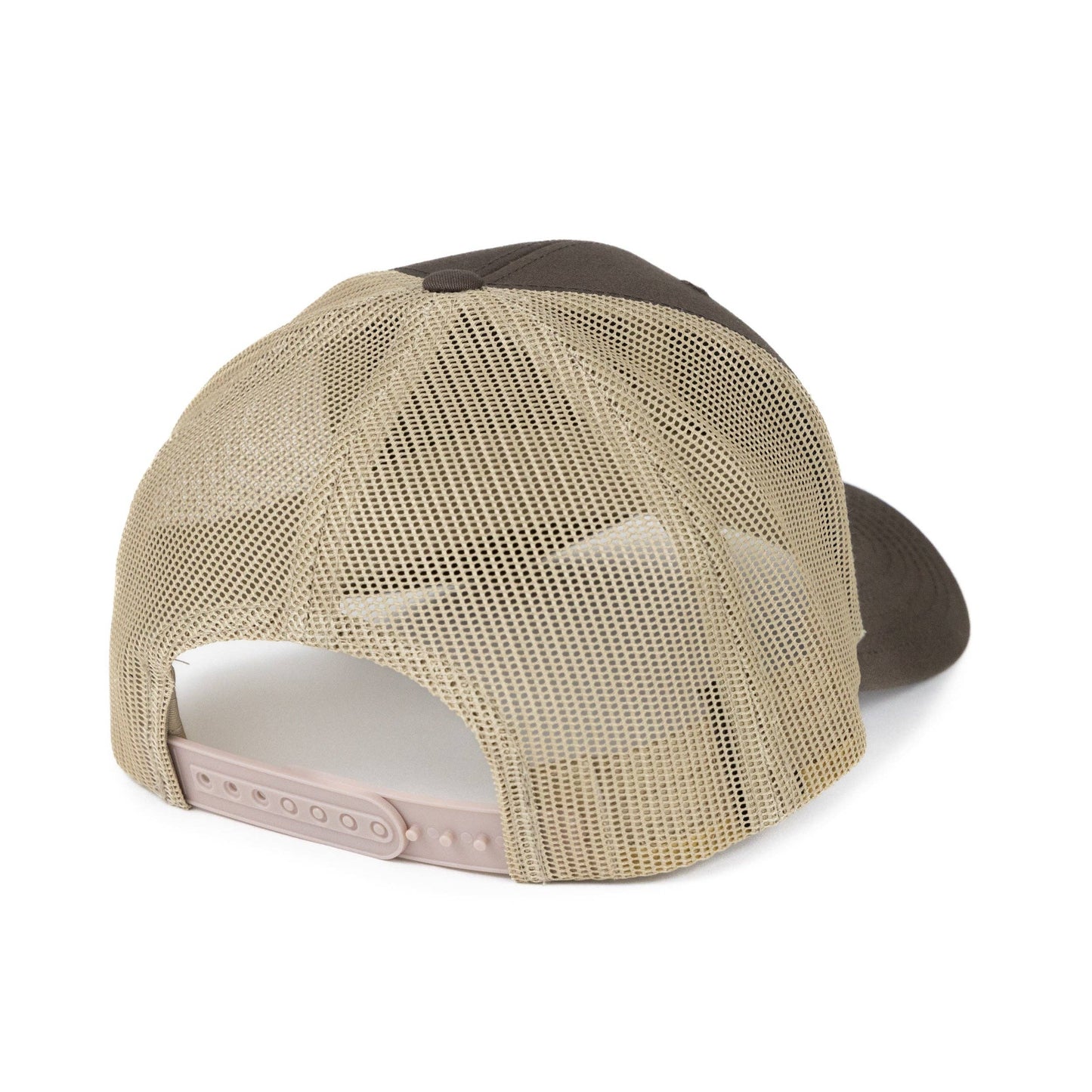 Chocolate Brown Pine Tree Patch Trucker Hat with Mesh Back
