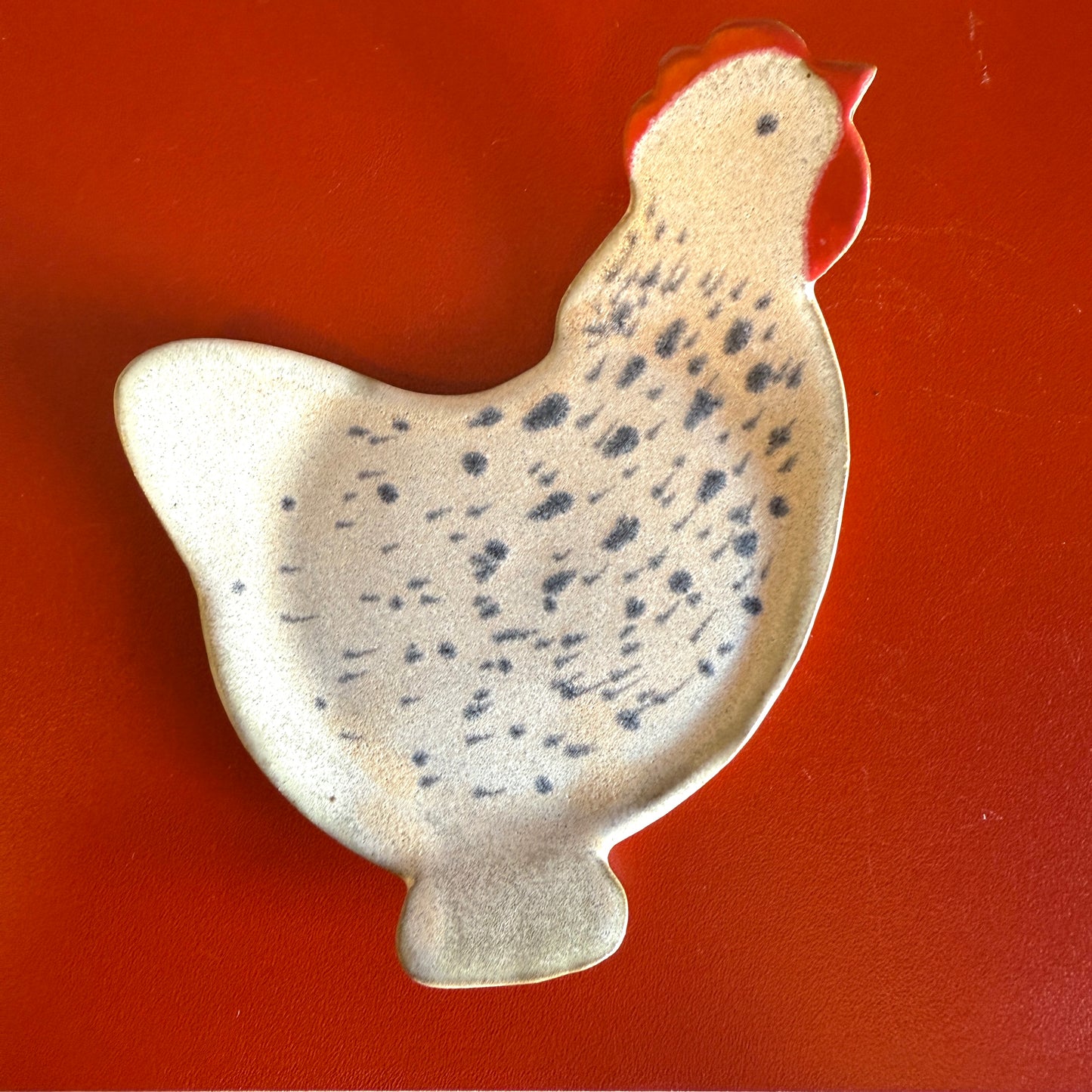 Handmade Ceramic Chicken Spoon Rest - Made in Stoughton!