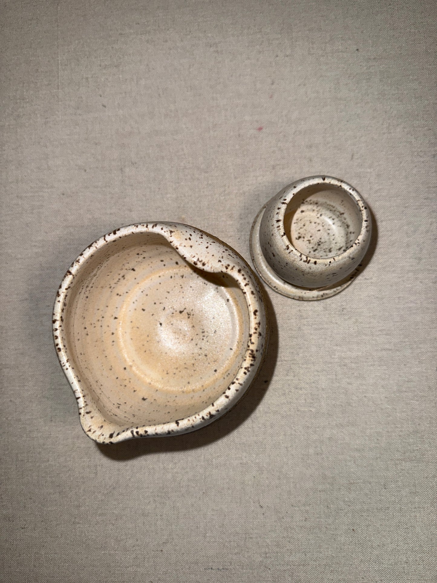 Hand-Thrown Matcha Bowl and Whisk Holder Set - Made in Stoughton!