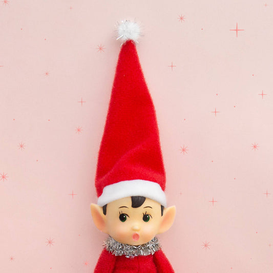 Posable Elf Ornament - Festive Frankie (Red)