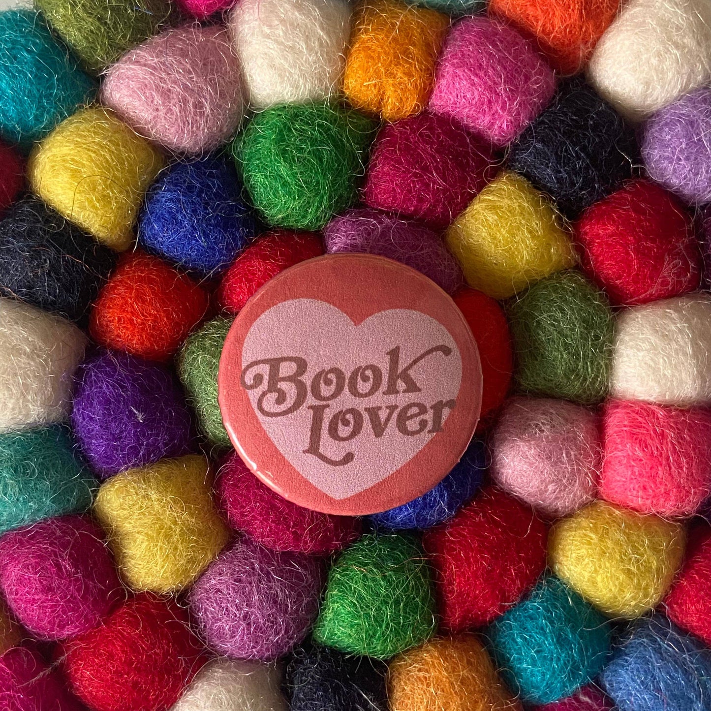 "Book Lover" 1" Button / Pin