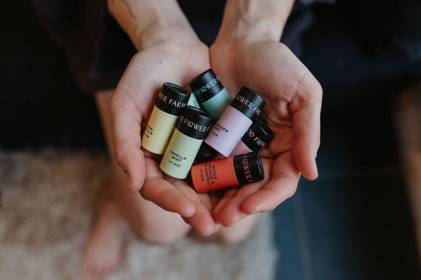 Lemon Vanilla Organic Lip Balm Made in WI - 0.3 oz Biodegradable Tube