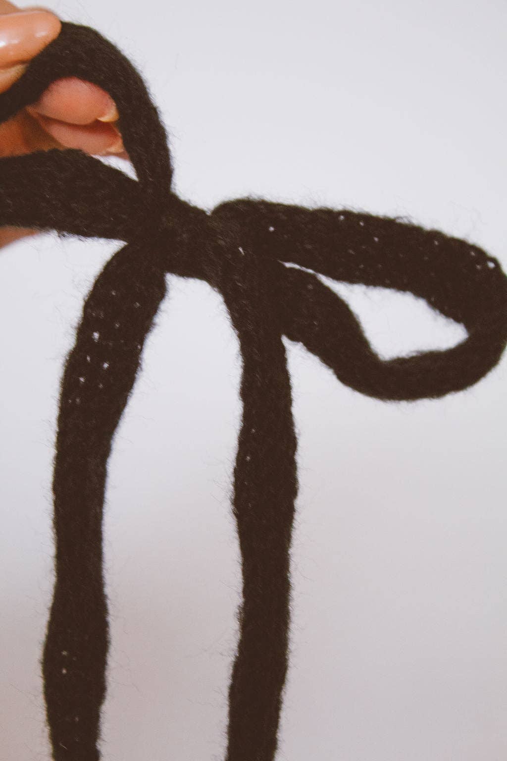 Knit Long Bow Clip - Multiple Colors