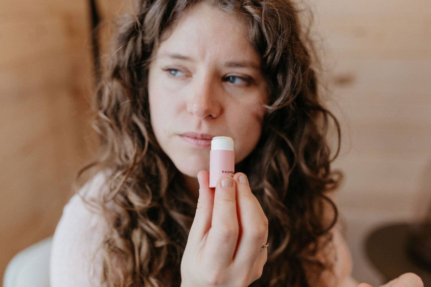 Raspberry Organic Lip Balm Made in WI - 0.3 oz Biodegradable Tube