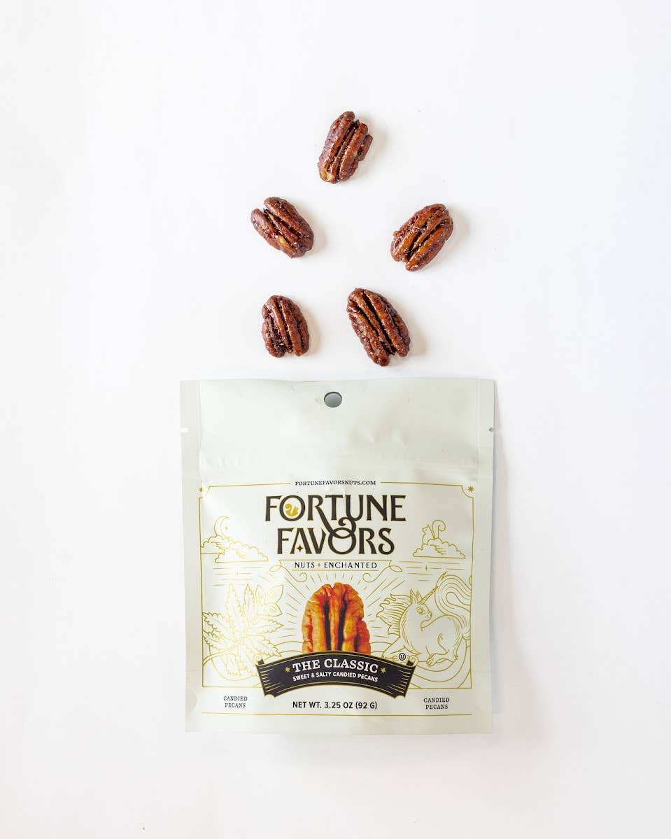 3.25oz Fortune Favors The Classic Candied Pecans