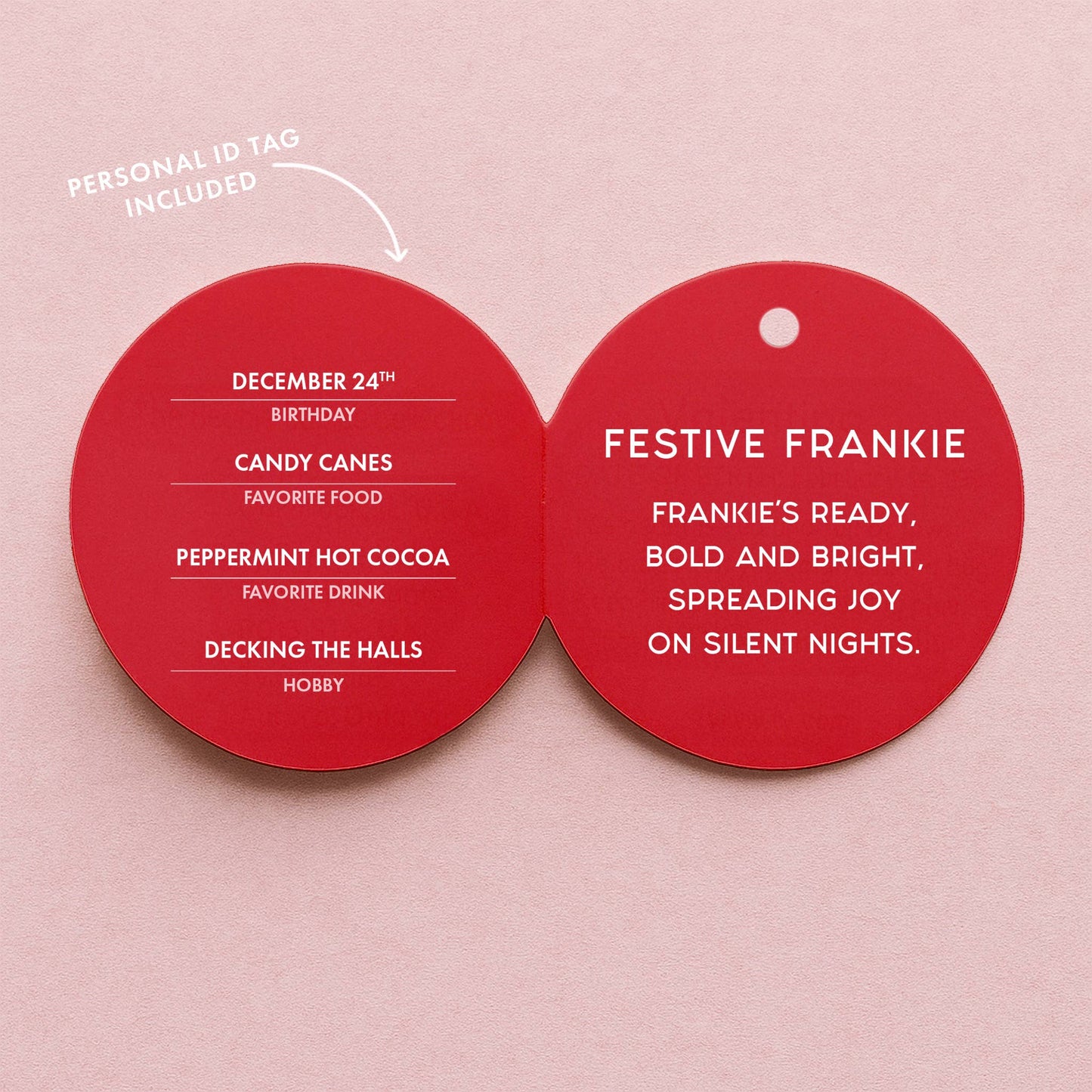 Posable Elf Ornament - Festive Frankie (Red)