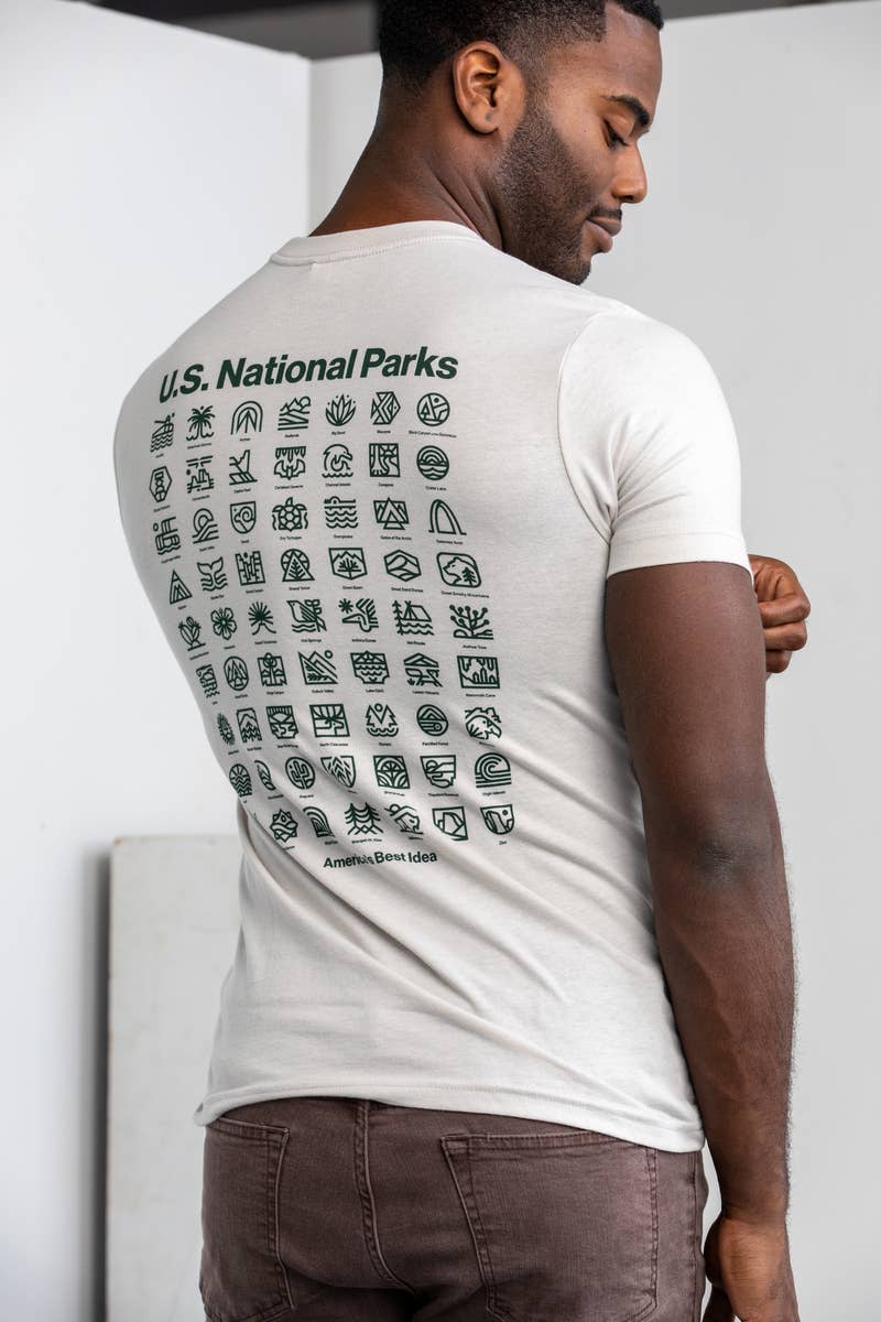 U.S. National Parks Icons Pocket Tee