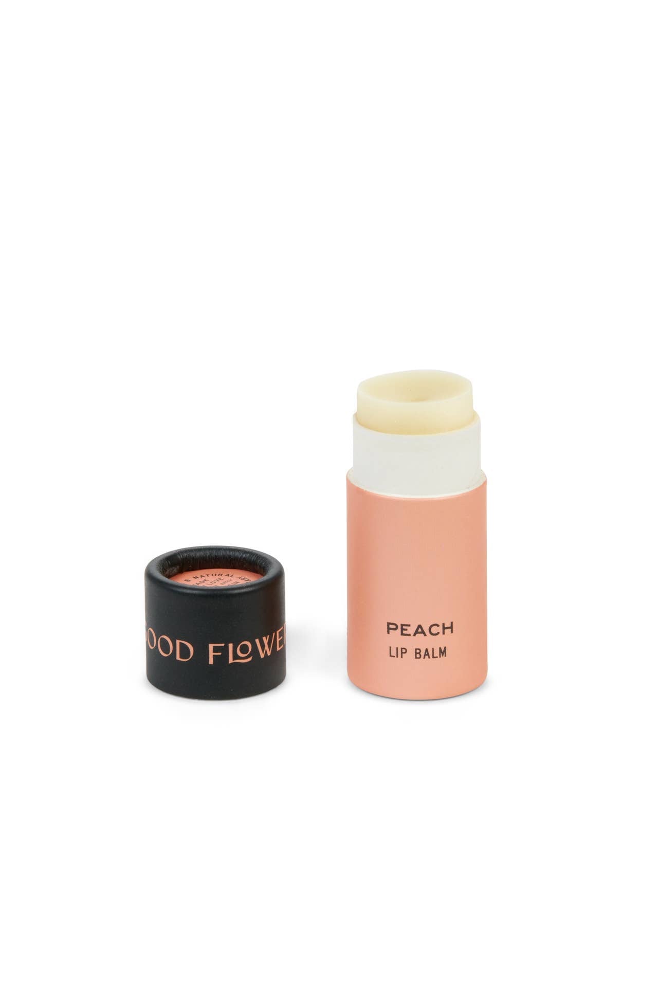 Peach Organic Lip Balm Made in WI - 0.3 oz Biodegradable Tube