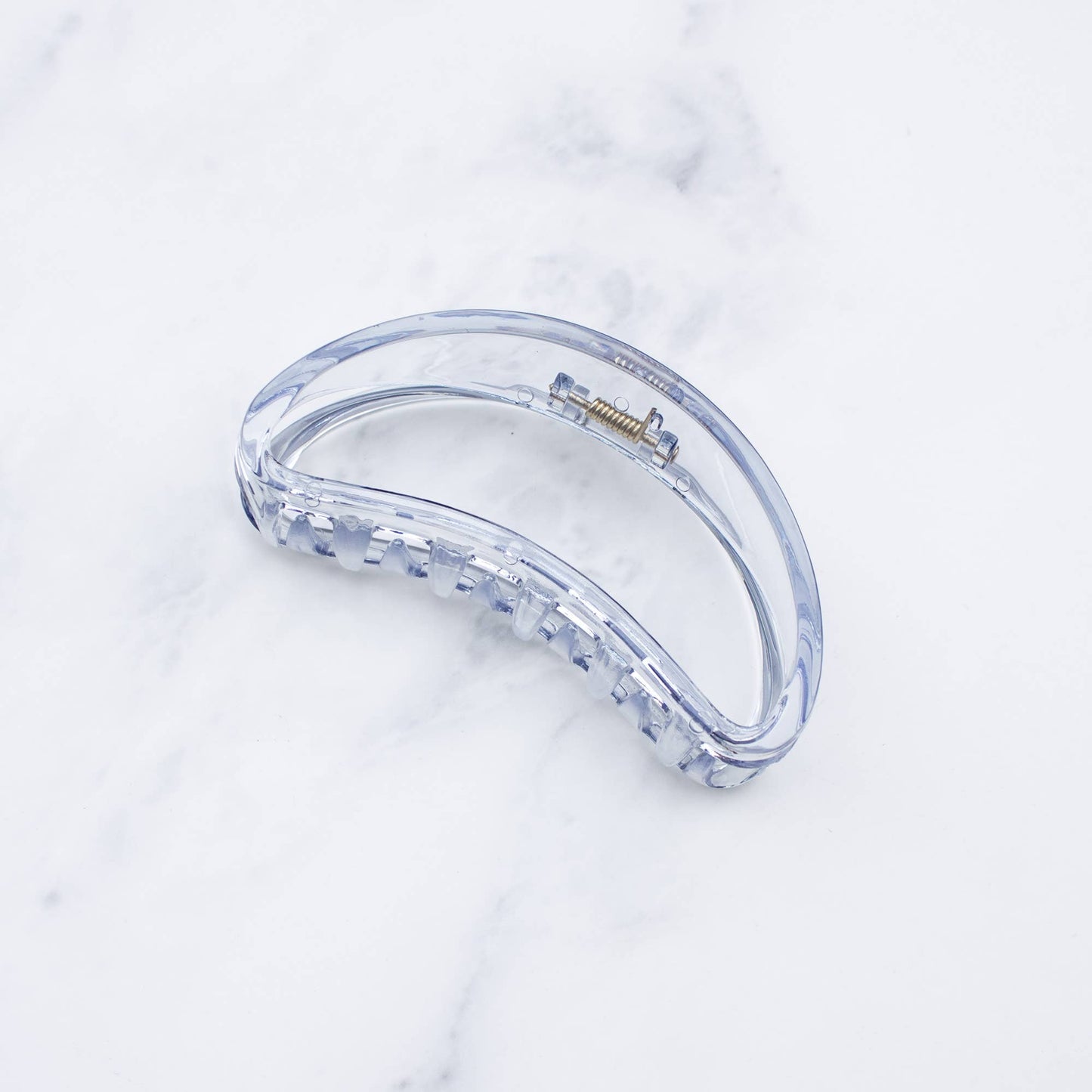Bean-Shaped Large Glossy Claw Hair Clip