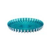Pinstriped Plastic Circle Tray - Made in Italy