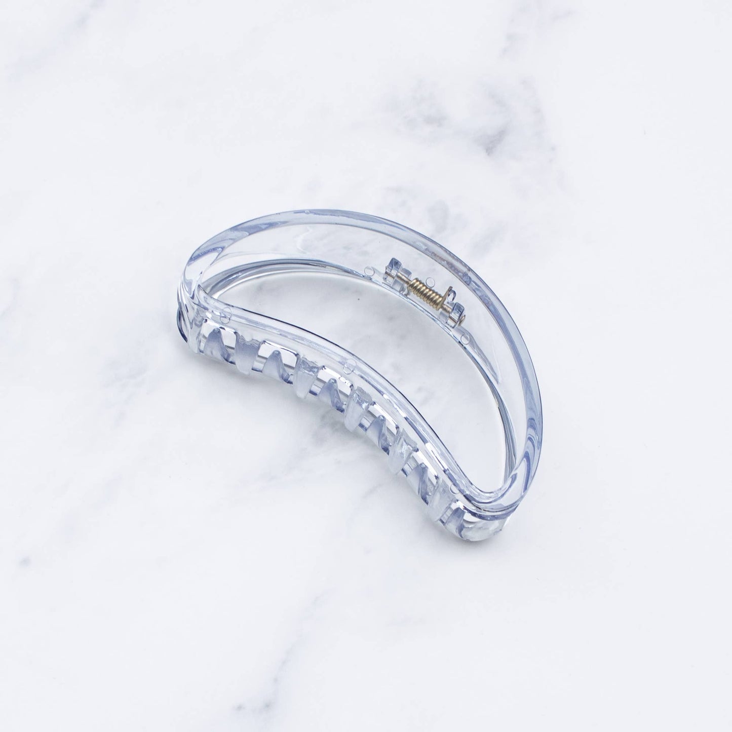 Bean-Shaped Large Glossy Claw Hair Clip
