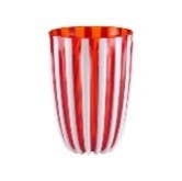 Set of 6 Pinstriped Plastic Tumblers - Made in Italy