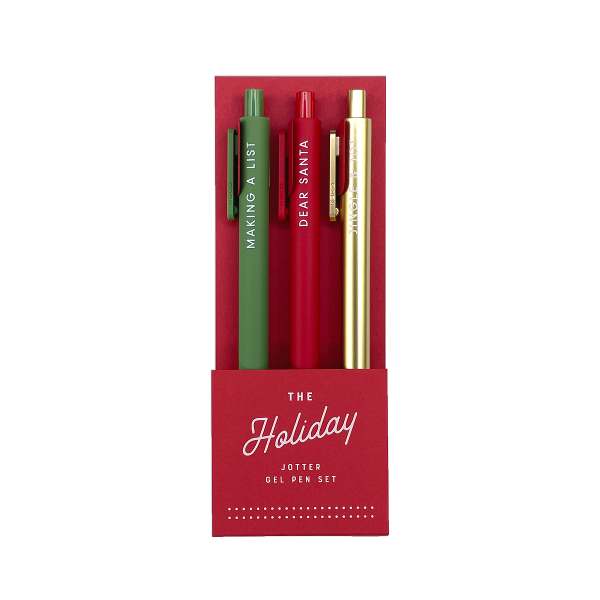 Holiday Jotter Gel Pens: Set of 3