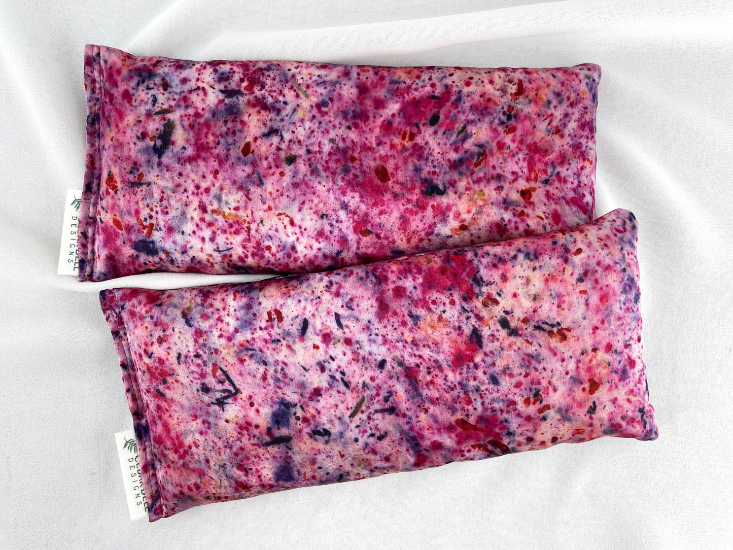Naturally Dyed Silk Eye Pillow with Organic Filling