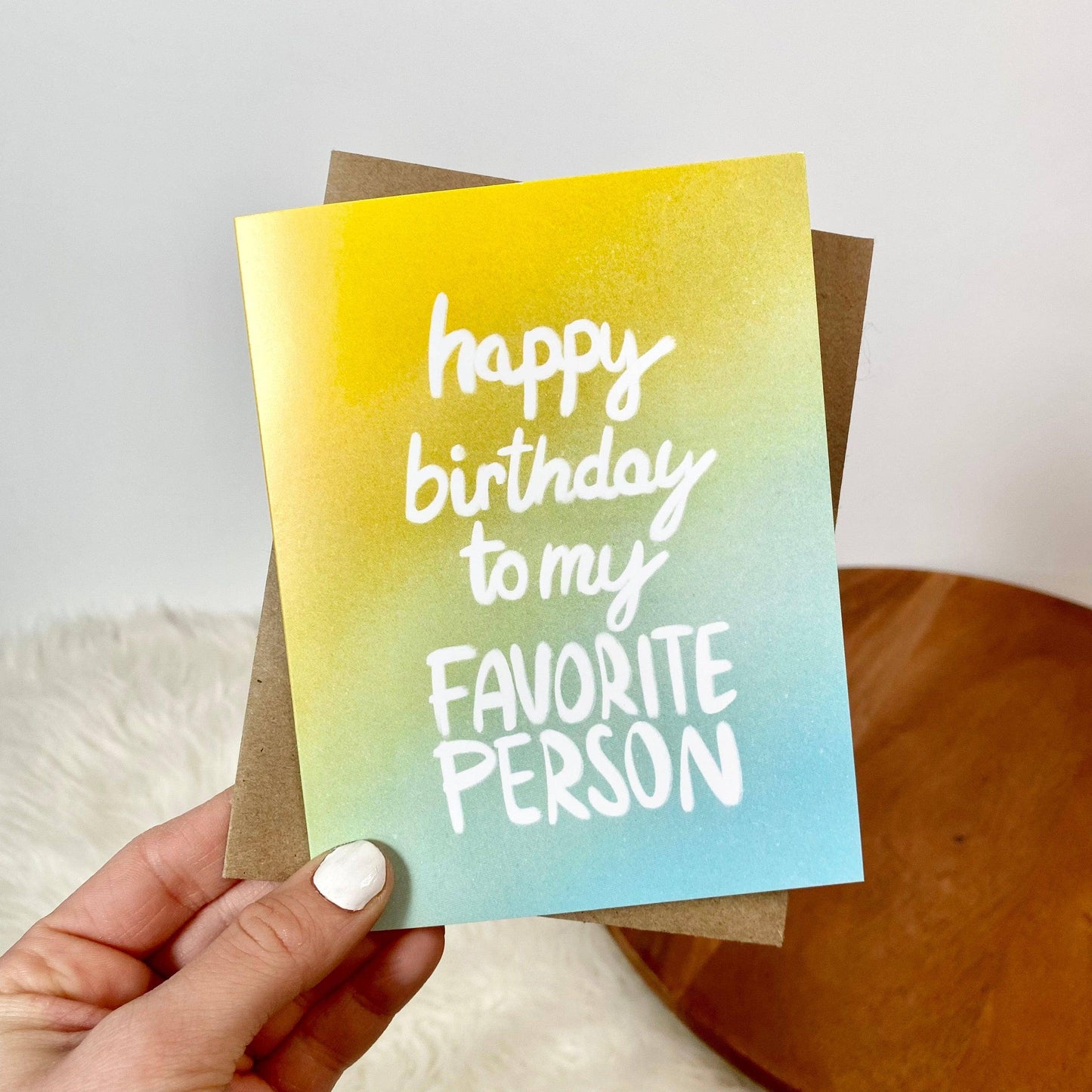 "My Favorite Person" Blank Inside Greeting Card