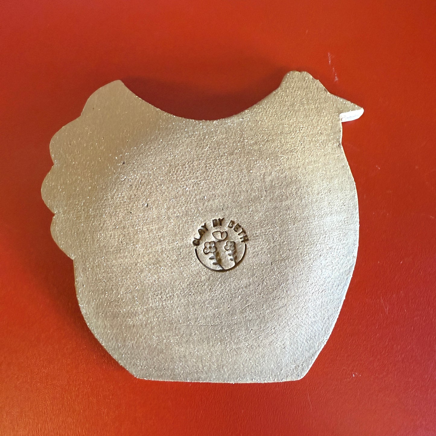 Handmade Ceramic Chicken Spoon Rest #2 - Made in Stoughton!