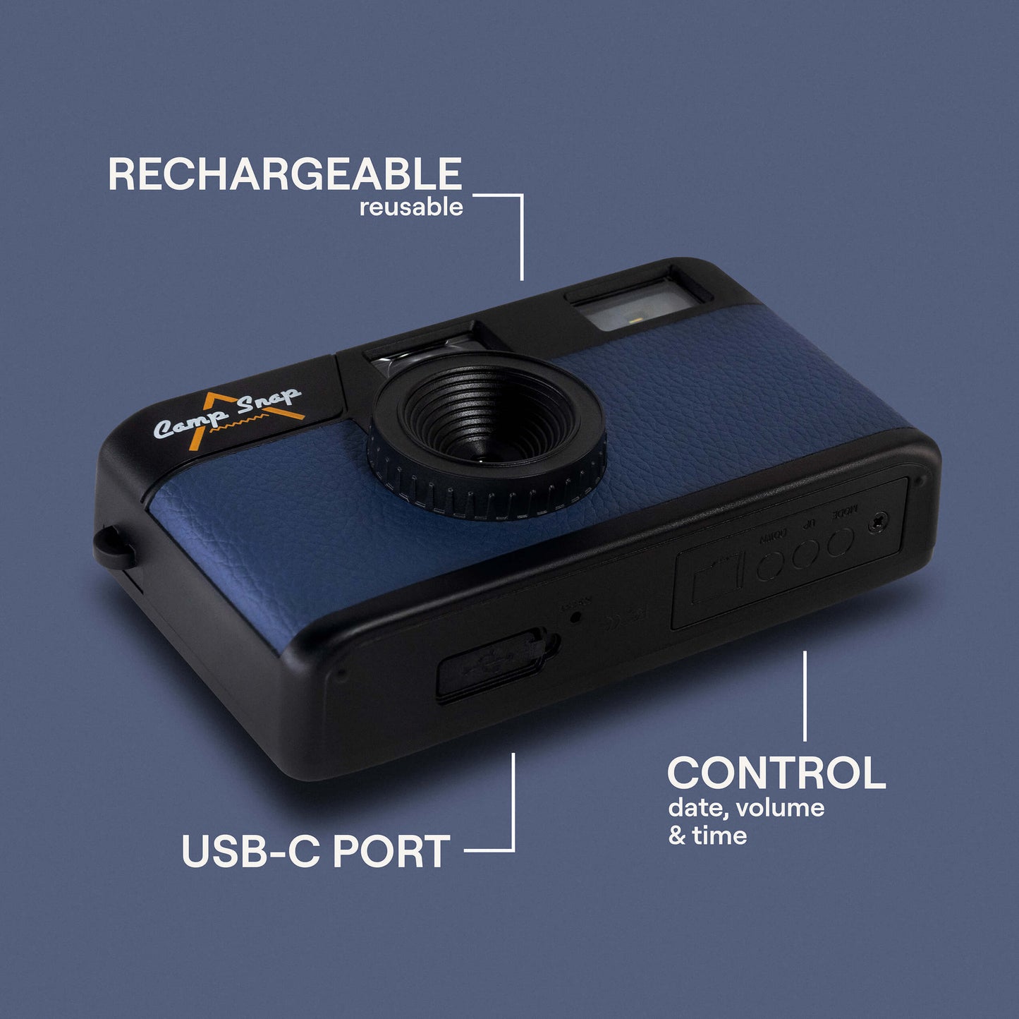 Camp Snap Screen-Free Digital Camera - Midnight Blue