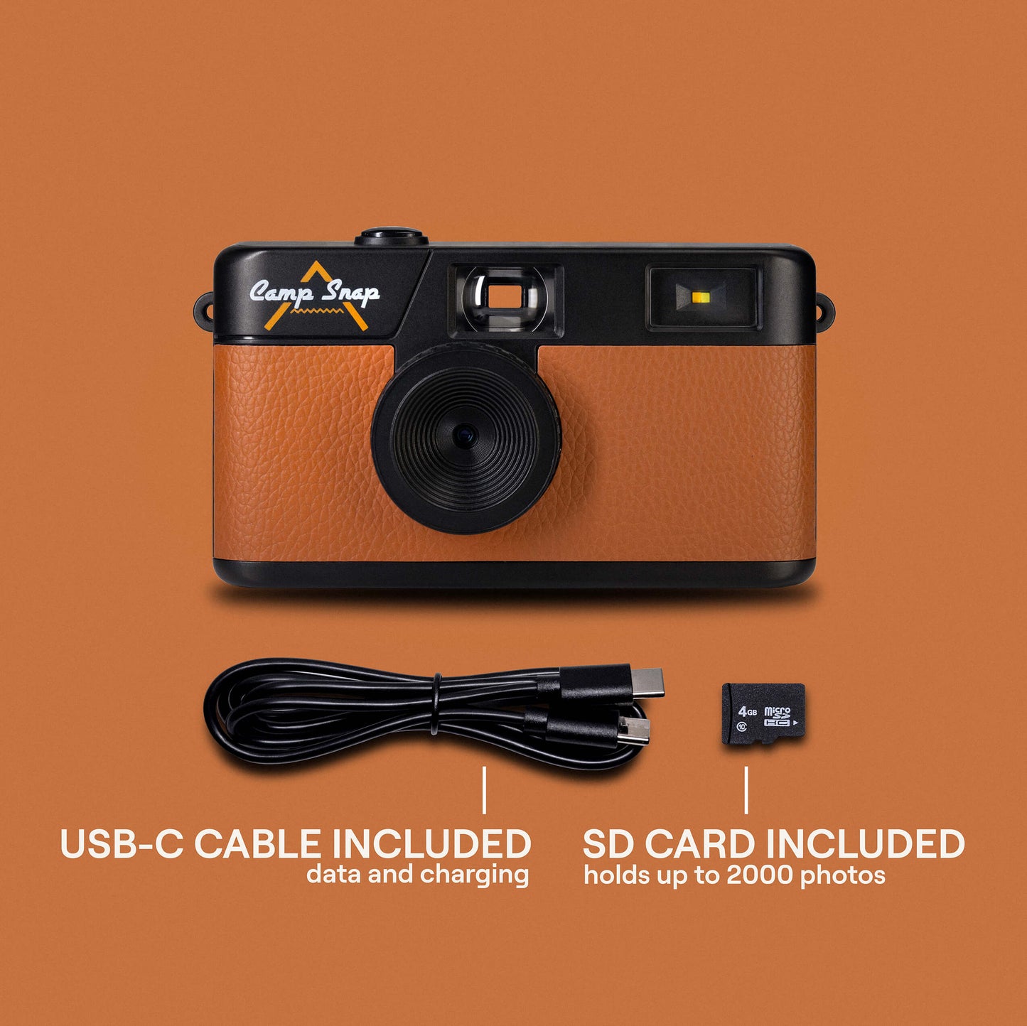 Camp Snap Screen-Free Digital Camera - Chestnut Brown