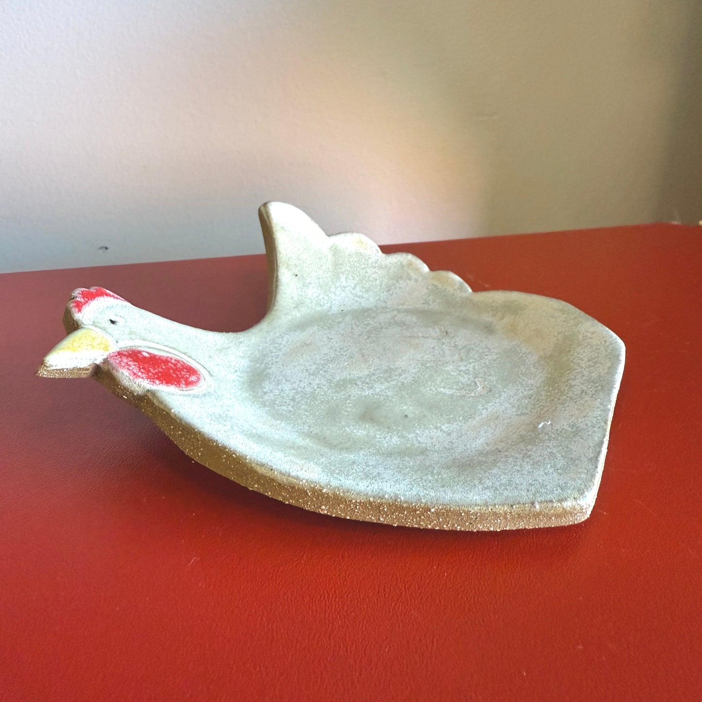 Handmade Ceramic Chicken Spoon Rest #2 - Made in Stoughton!
