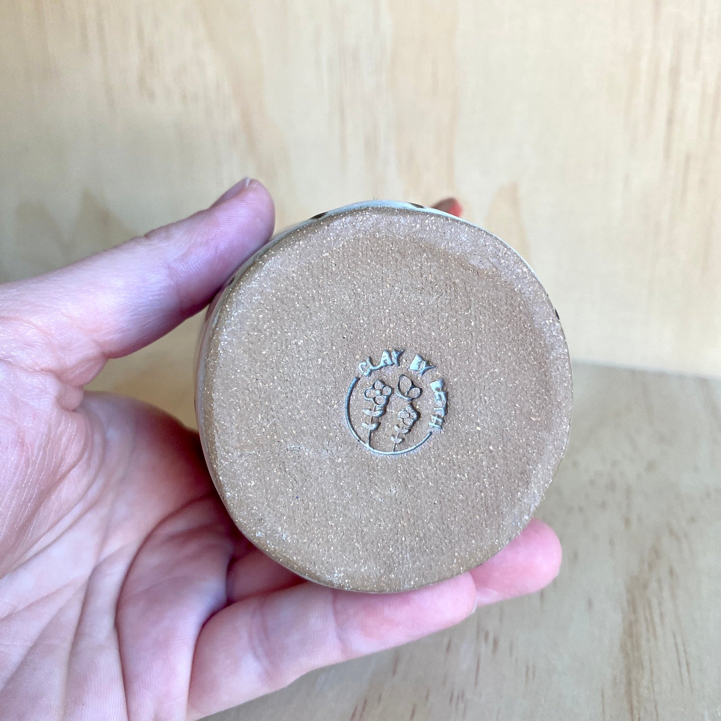 Handmade Ceramic Heart Accent Tumblers - Made in Stoughton!
