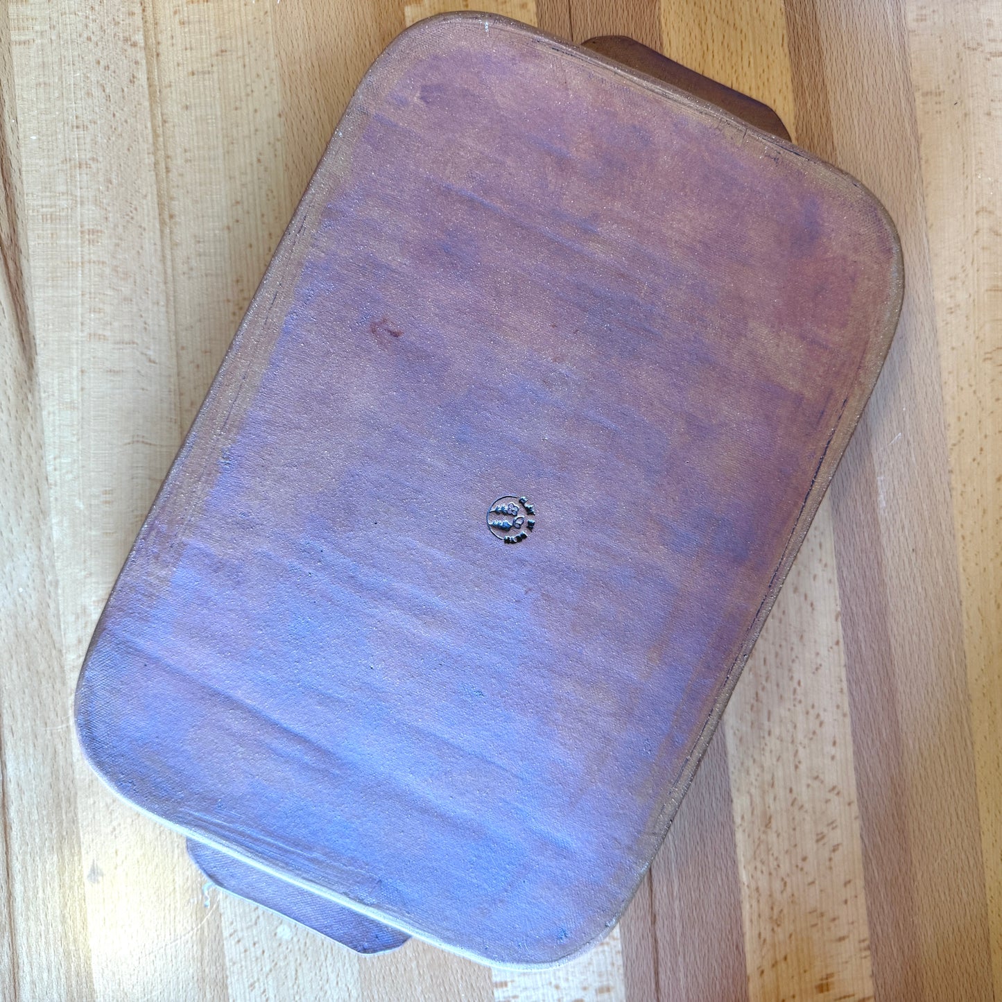 Handmade Ceramic Baking/Serving Dish with Hand Drawn Details - Made in Stoughton!