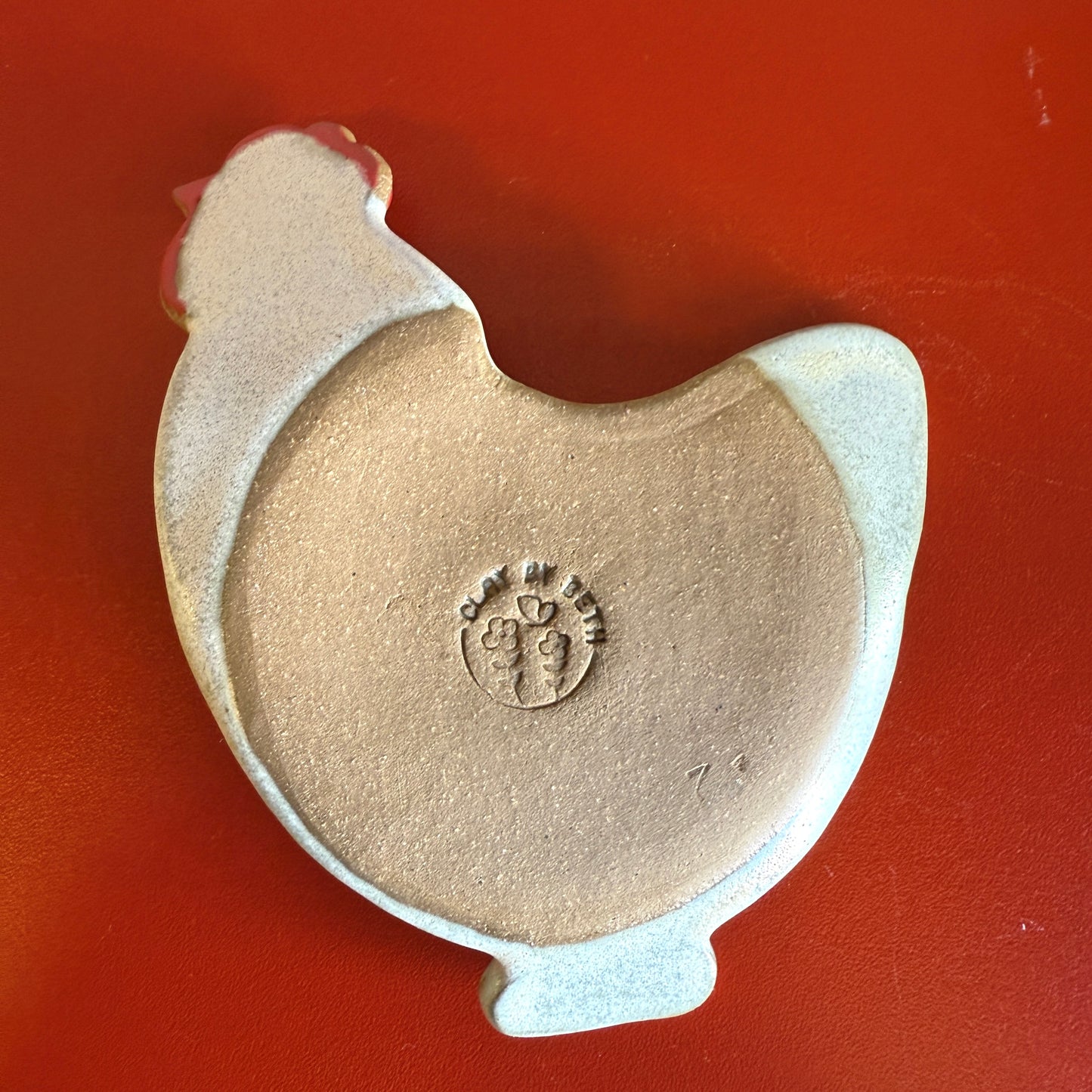 Handmade Ceramic Chicken Spoon Rest - Made in Stoughton!