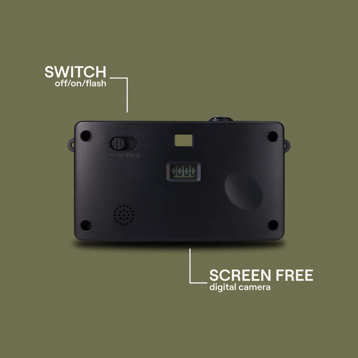Camp Snap Screen-Free Digital Camera - Forest Green
