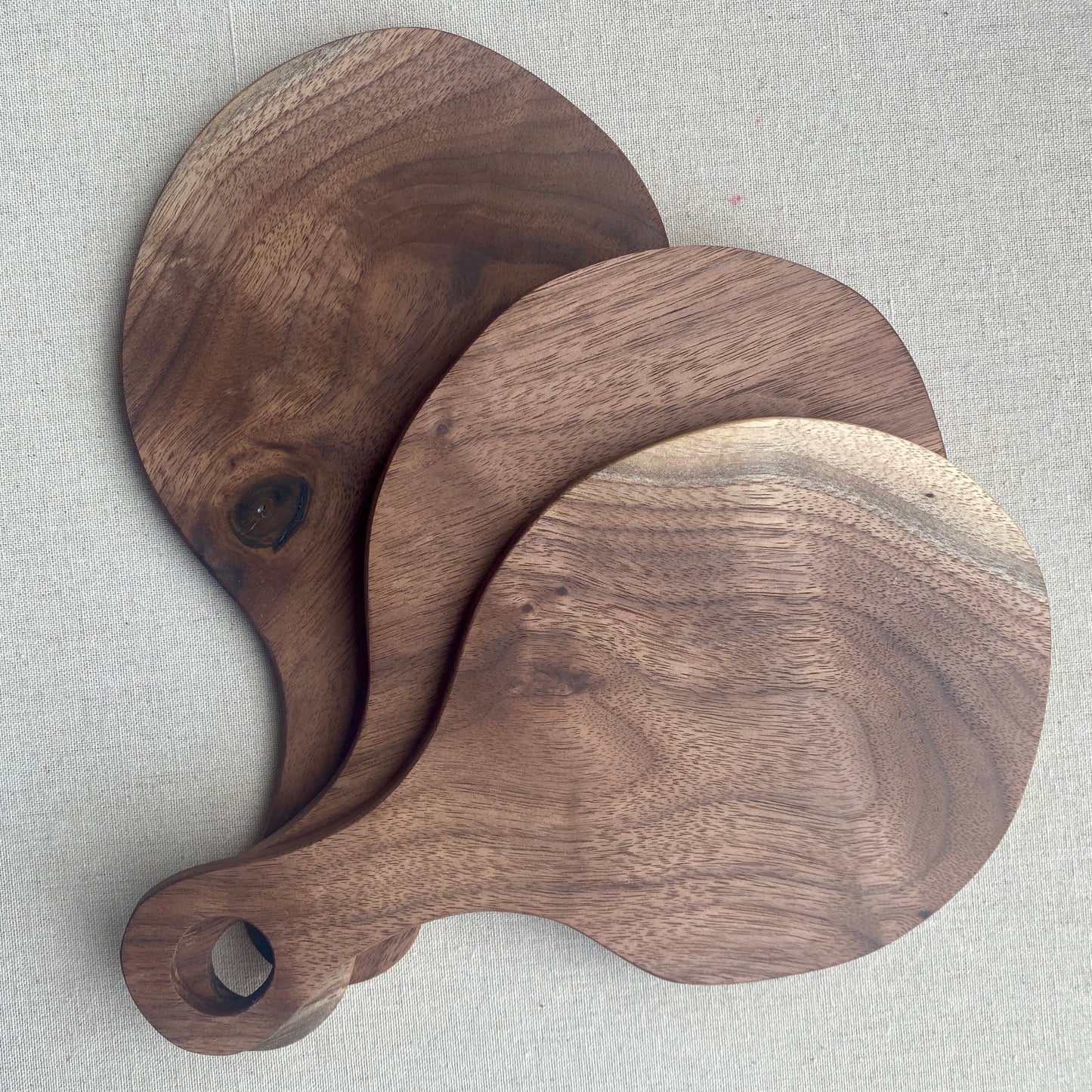 Artisan Charcuterie Board Made In Stoughton - Round Walnut