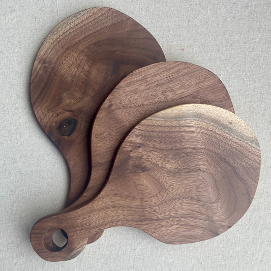 Artisan Charcuterie Board Made In Stoughton - Round Walnut