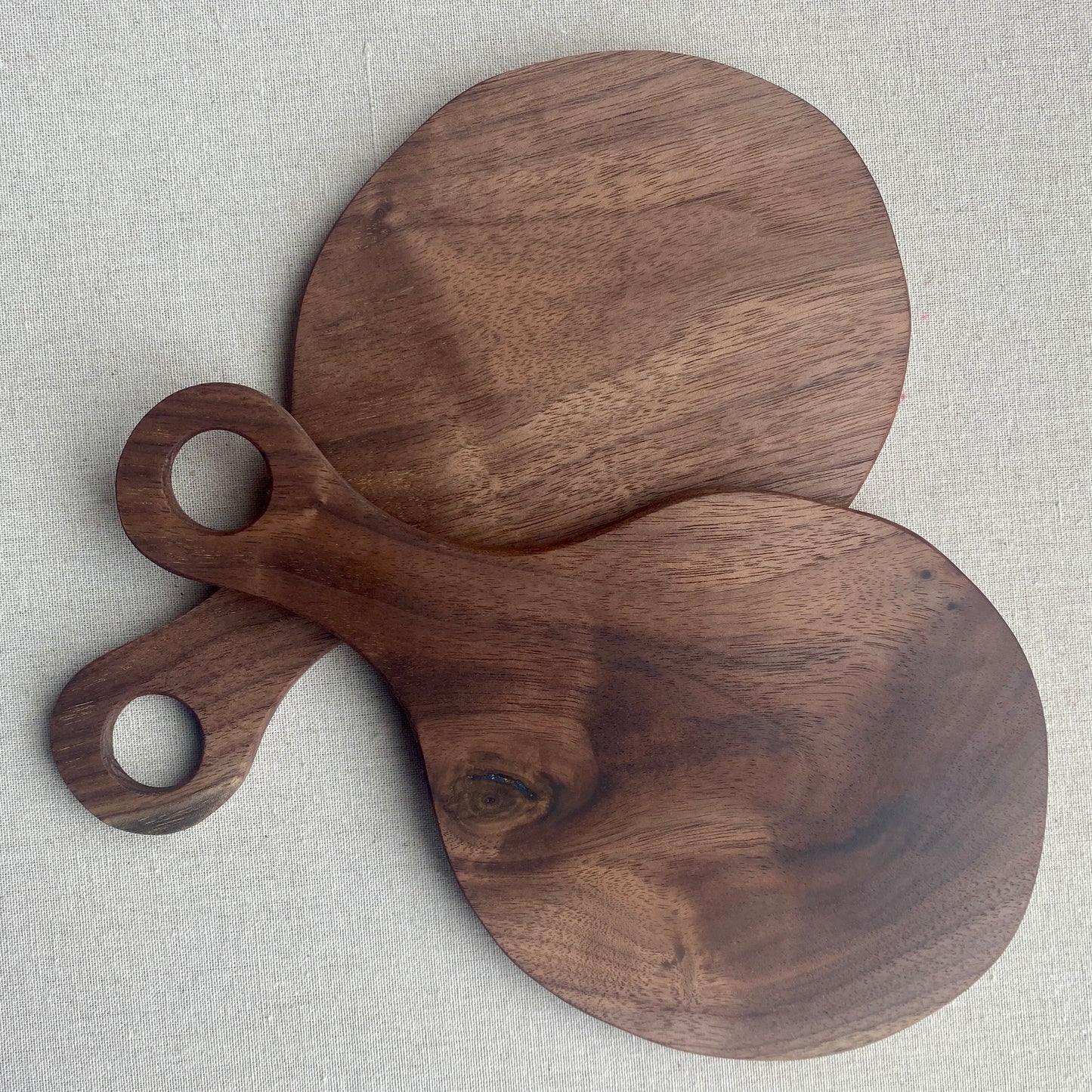Artisan Charcuterie Board Made In Stoughton - Round Walnut