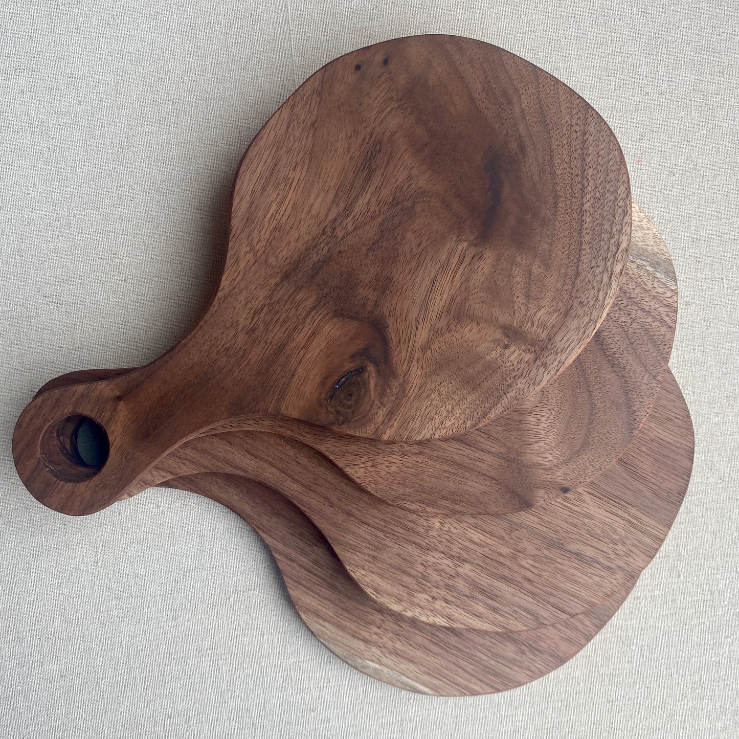 Artisan Charcuterie Board Made In Stoughton - Round Walnut