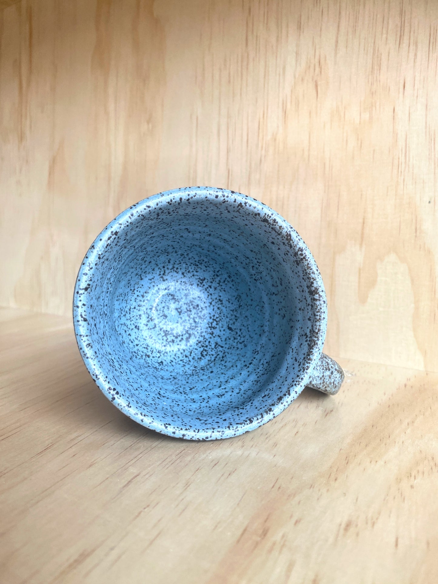 Hand Thrown Striped Mug - Made in Stoughton!