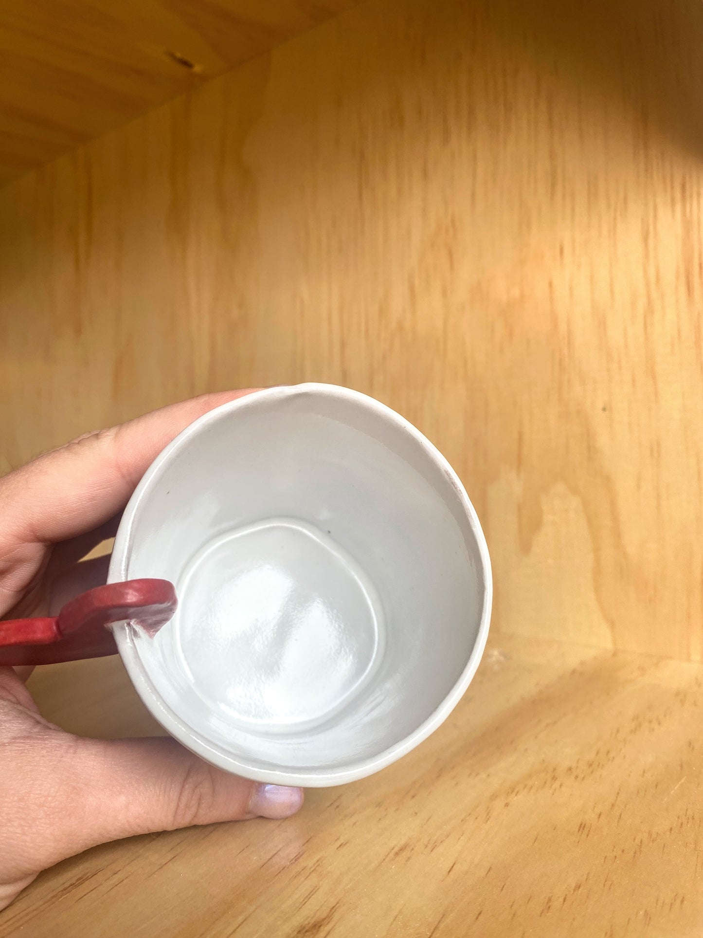 Hand Thrown Cup with Heart - Made in Stoughton!