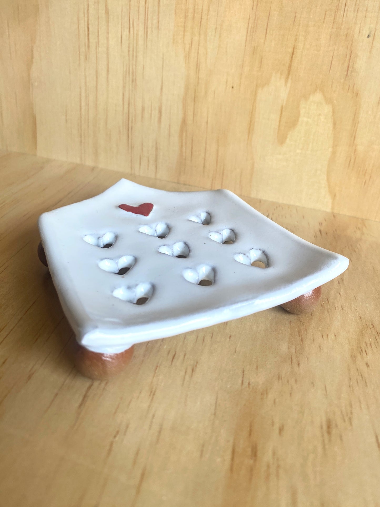 Heart House Ceramic Soap Dish - Made in Stoughton!