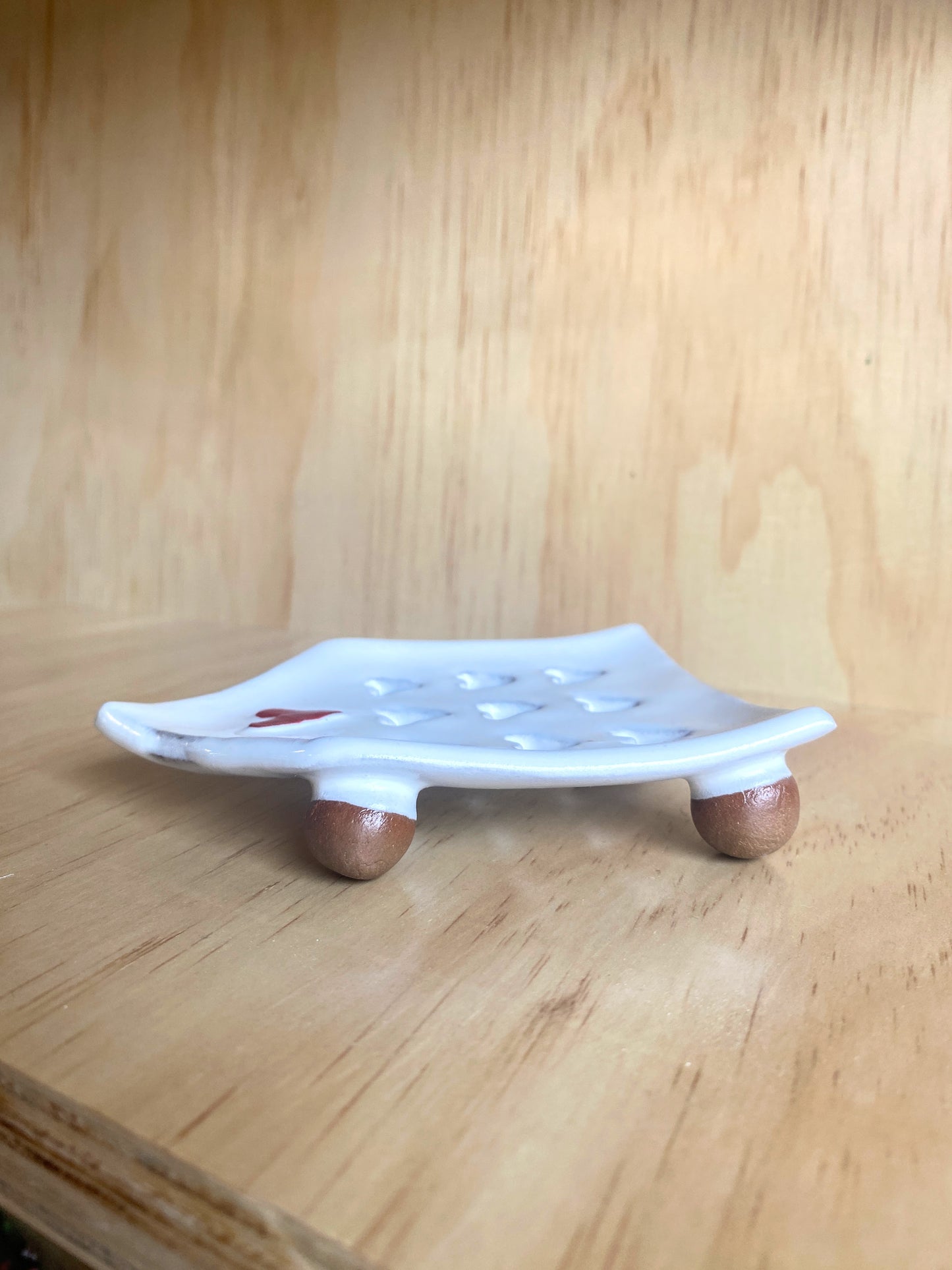 Heart House Ceramic Soap Dish - Made in Stoughton!