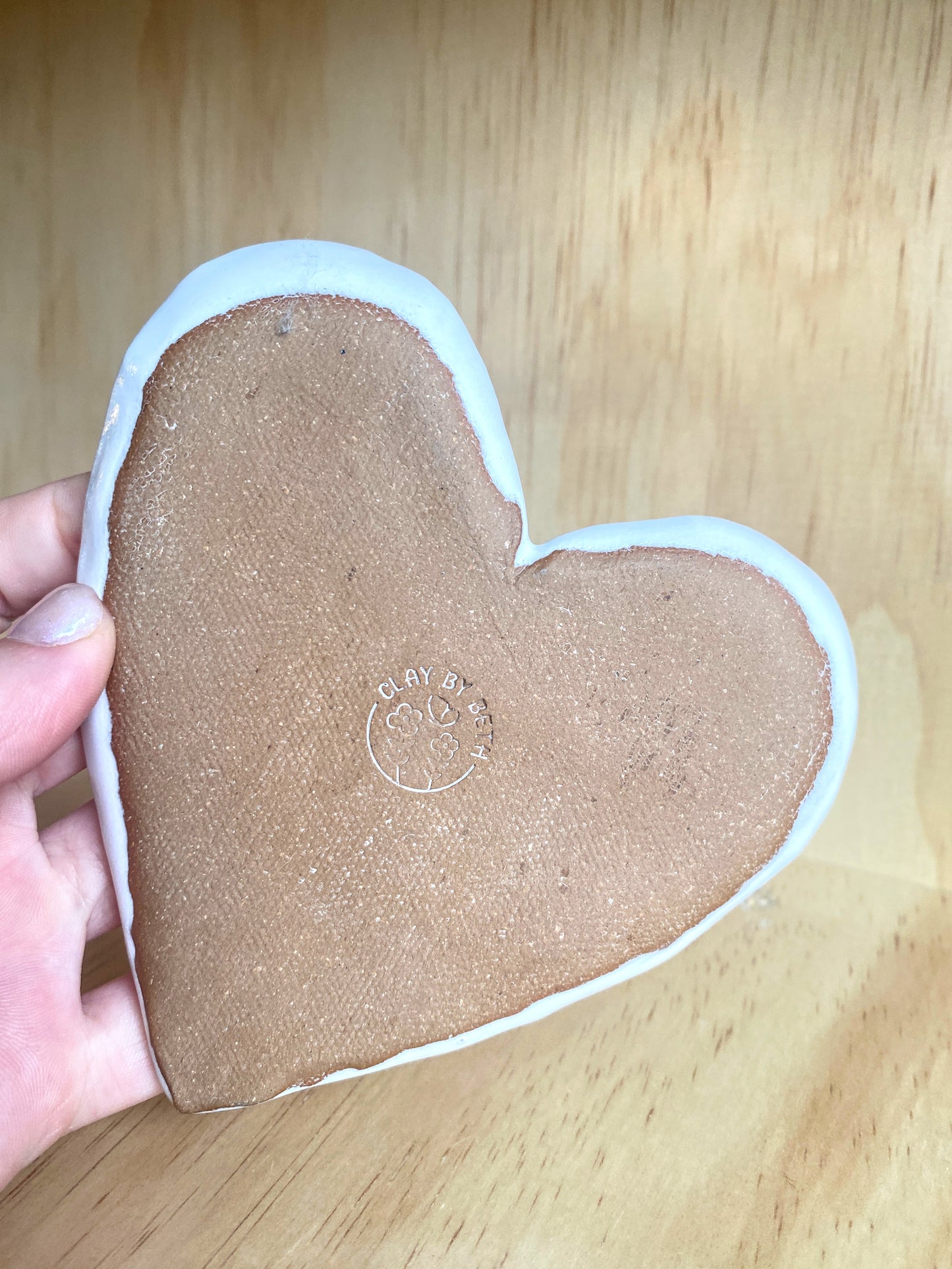 Handmade Ceramic Heart Trinket Dish - Made in Stoughton!