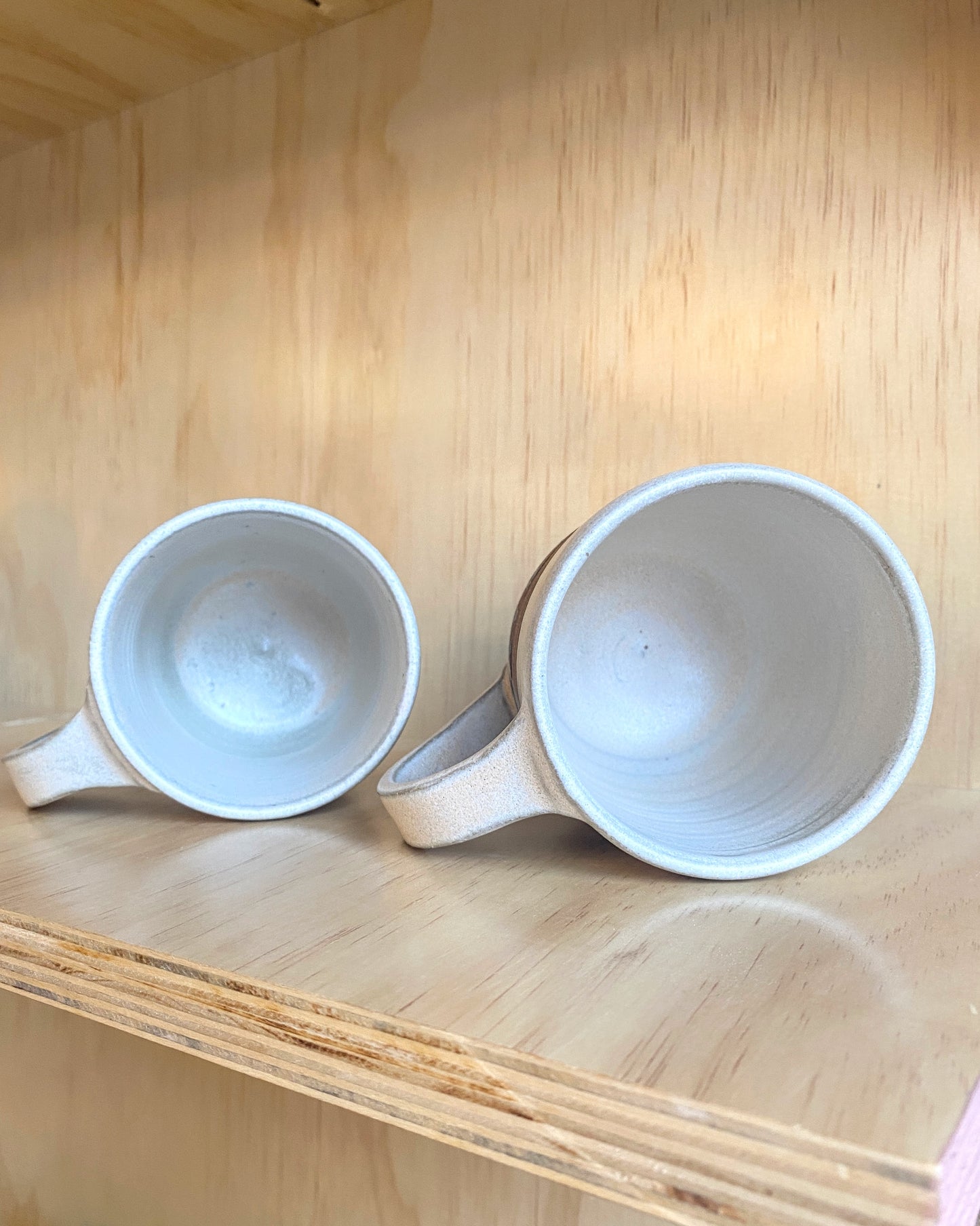 Hand Thrown Geometric Linework Mug - Made in Stoughton!