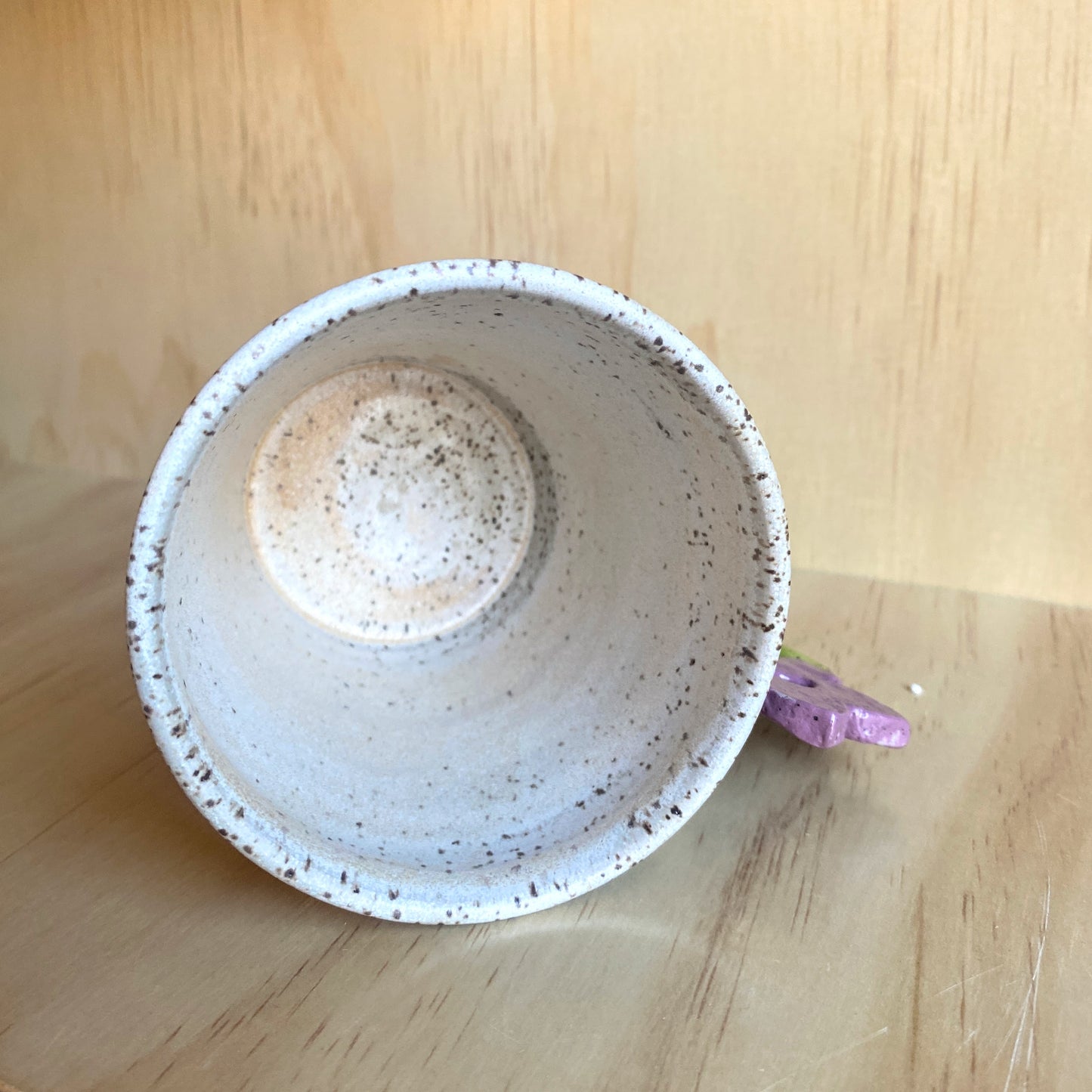 Hand-Thrown Flower Handle Mug - Made in Stoughton!