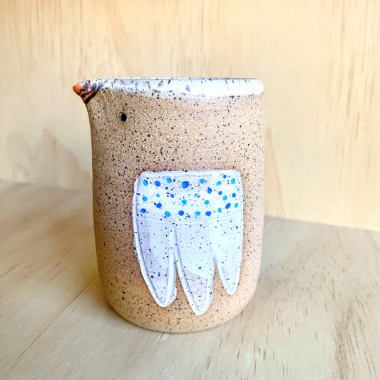Hand-Thrown Little Birdie Pitcher - Made in Stoughton!