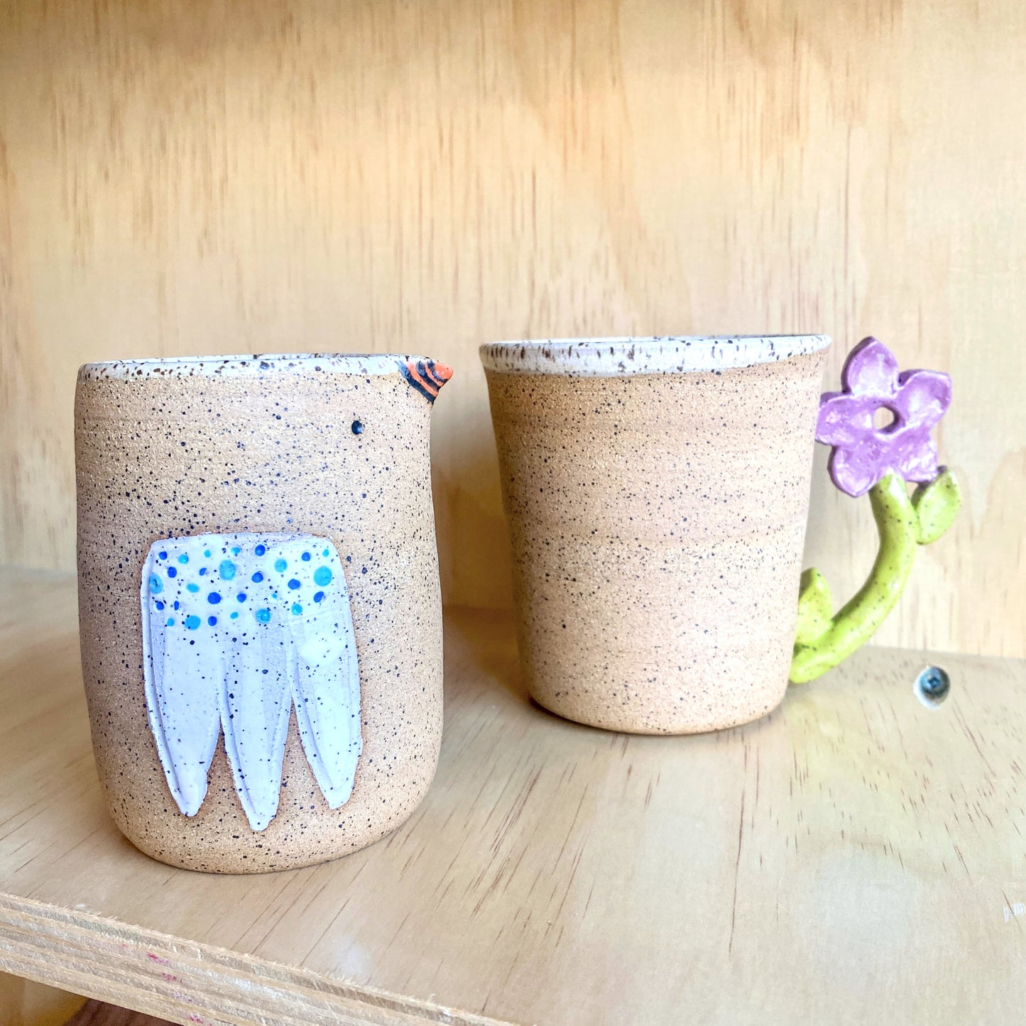 Hand-Thrown Little Birdie Pitcher - Made in Stoughton!