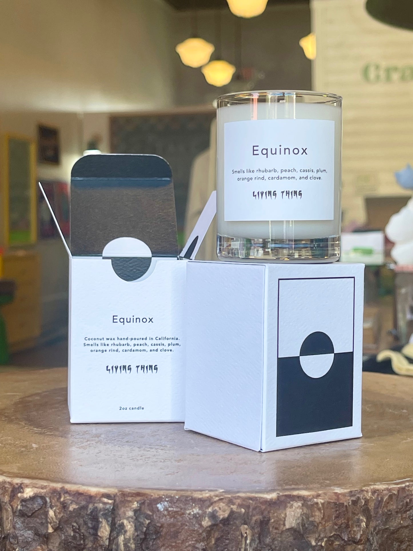 2oz Coconut Wax Candle - Equinox - Rhubarb/Orange Rind/Cardamom