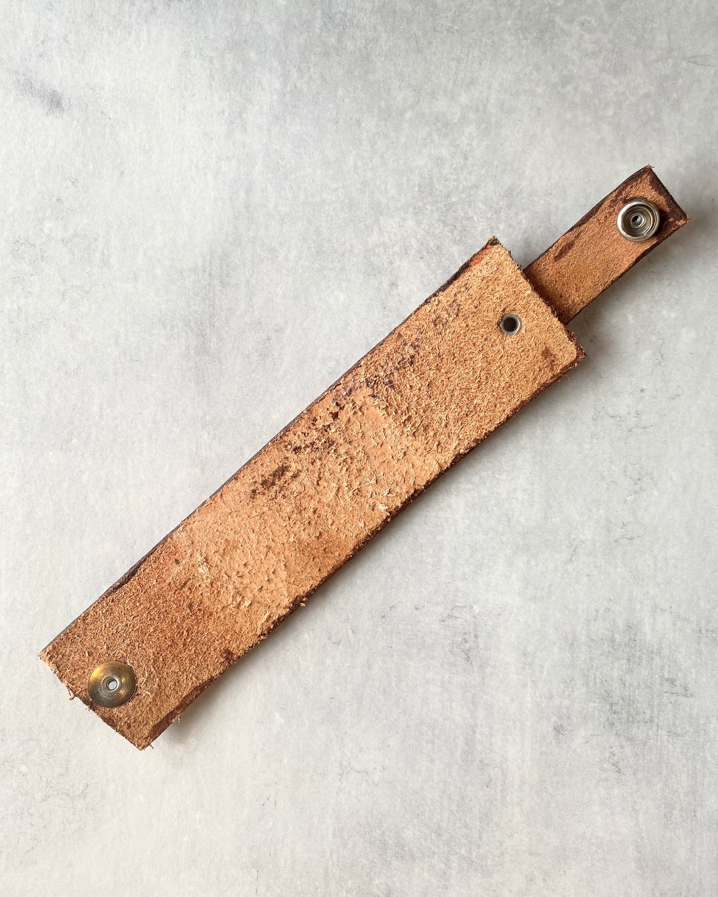 "Squirrel on a Branch" Hand-tooled Leather Cuff Bracelet by Lara