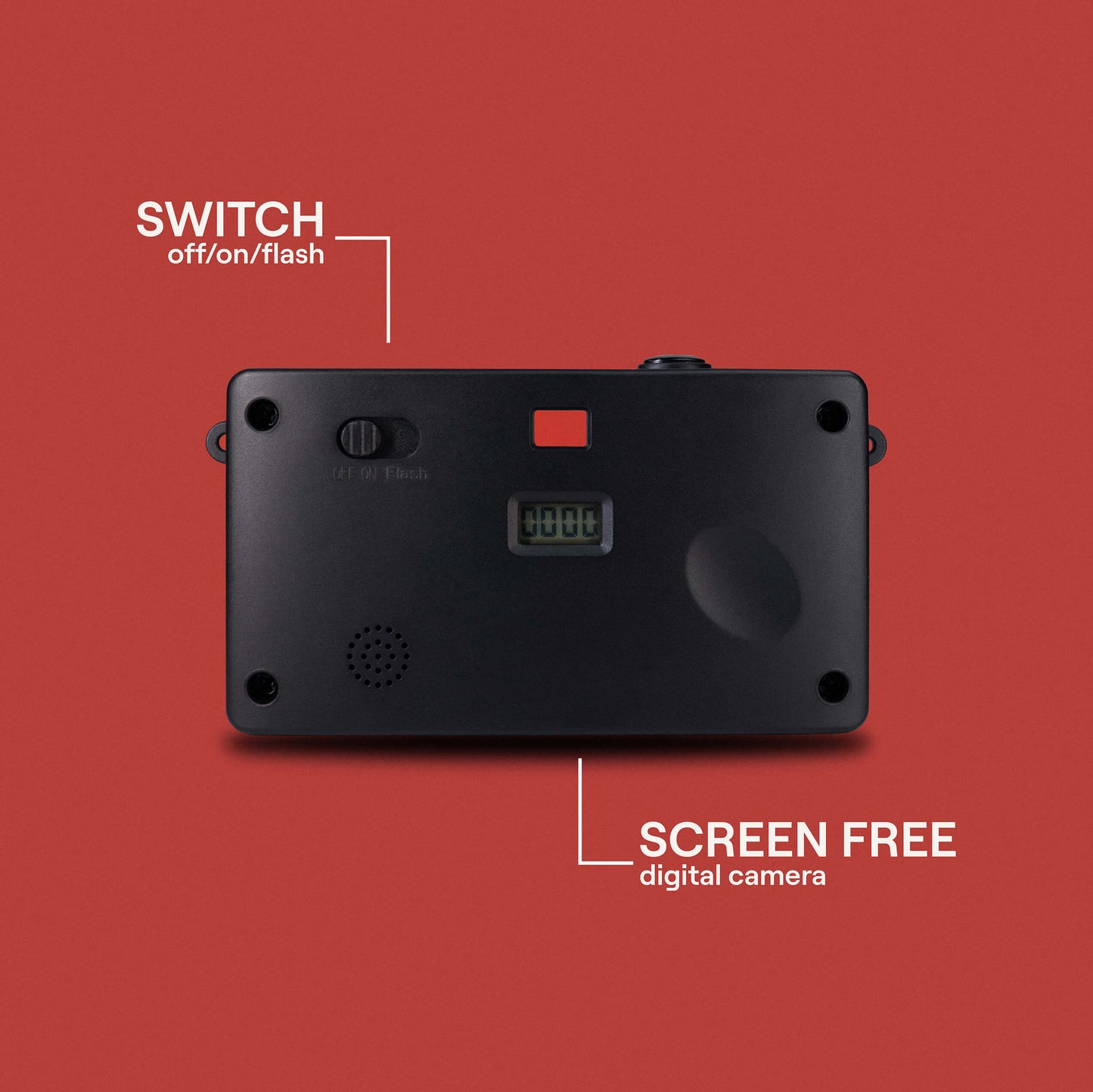 Camp Snap Screen-Free Digital Camera - Crimson Red