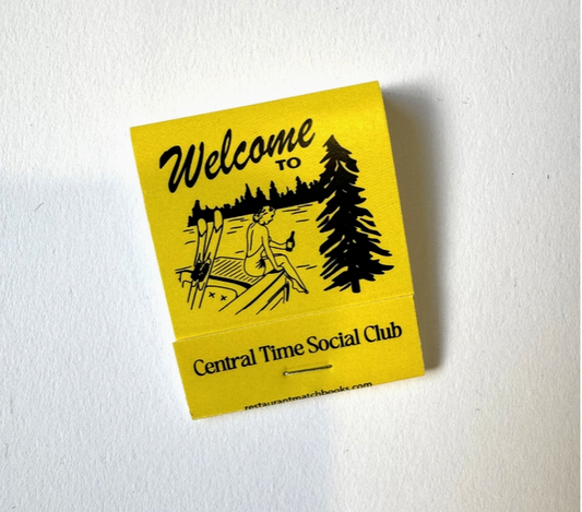 Central Time Souvenir Matchbook